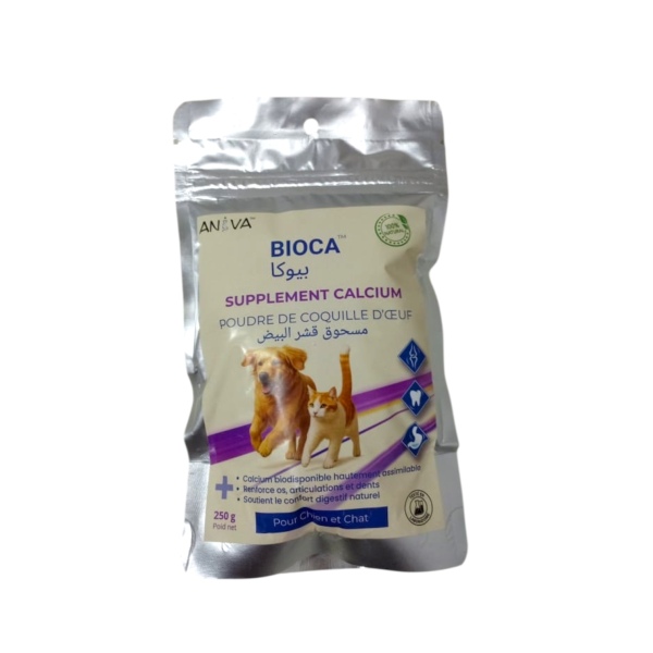مكمل كالسيوم مسحوق قشر البيض للقطط والكلاب
