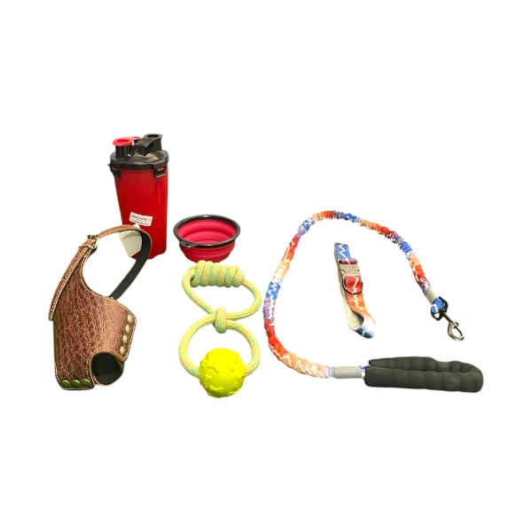 مجموعة تدريب وتمشية الكلاب 6 قطع - إكسسوارات كاملة لكلبك